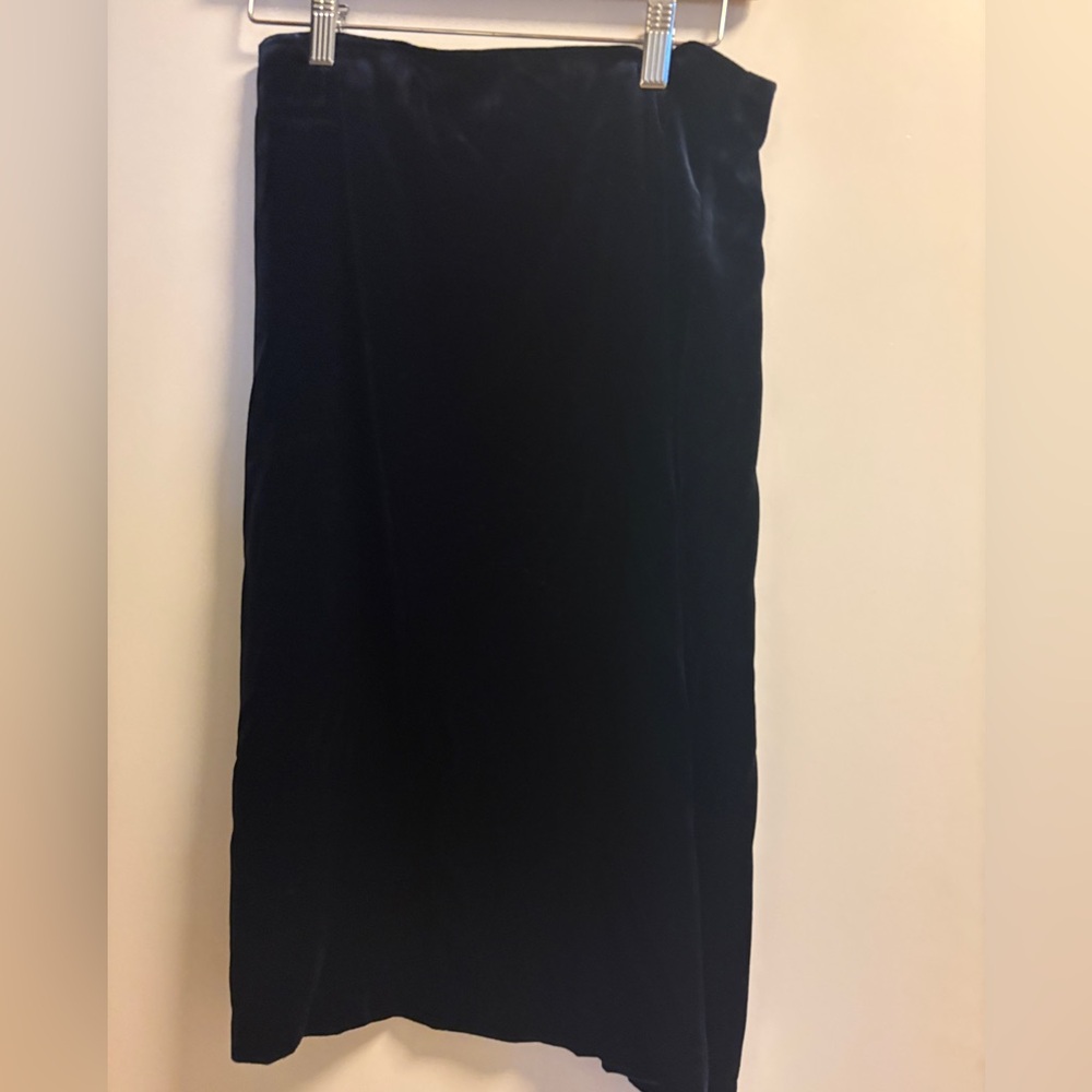 Alex Mill Navy Blue Pencil Velvet Skirt Size 4